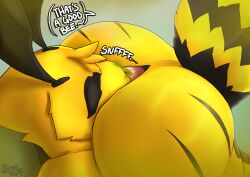 2026 absurd_res antennae_(anatomy) anthro anticipation anus arthropod ass ass_to_face bee big_anus big_butt black_body black_fur black_stripes butt_sniffing butt_stripes closed_eyes dialogue dominant dominant_anthro dominant_female duo english_text fart fart_cloud fart_fetish fart_sniffing female fur gas heather_(soomir) hectar_(soomir) hi_res huge_butt hymenopteran insects male male/female multicolored_body multicolored_fur nude nude_anthro nude_female nude_male onomatopoeia presenting presenting_anus presenting_hindquarters puffy_anus queen_bee reward sequence shaded sniffing soomir sound_effects speech_bubble stinger stinger_tail stripes submissive submissive_anthro submissive_male tail text yellow_body yellow_fur