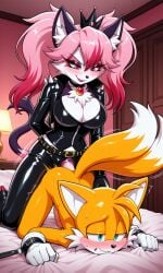 1boy 1boy1girl 1girl1boy 1girls 1woman 2026 ai_generated anal anal_penetration_from_behind anal_sex animal_ear_fluff animal_ears animal_humanoid animal_nose animal_penis animal_tail animal_tails anthro anthro_female anthro_male anthro_on_anthro anthro_only anthrofied anthropomorphic anthropomorphic_animal anthropomorphic_cat anthropomorphic_fox anthropomorphization anthros arm_behind_back bare_shoulders bed bed_sex bed_sheet bed_sheets bedroom bedroom_sex biker_clothes biker_jacket black_boots black_choker black_crown black_crown_(object) black_eyeliner black_fur black_jeans black_leather black_leather_boots black_mascara black_nose black_pants blue_eyes blue_eyes_male blush blush_lines blushing_female blushing_male body_fur bondage bound bound_wrists breasts buckle button_nose canid canine canis cat_ears cat_girl cat_tail cat_woman chest_fur choker cleavage clenched_teeth collar completely_naked_male completely_nude_male crown dildo dildo_in_anus dildo_in_ass dildo_insertion dildo_inside doggy_style doggy_style_position doggy_style_sex doggystyle_position doggystyle_sex dominatrix erection eyeliner eyeshadow feline female female/male female_anthro female_anthro/male_anthro female_dominating_male female_domination female_furry female_on_top female_penetrating_male femdom fluffy_tail fluffy_tails fox fox_boy fox_tails furry furry_cat furry_female furry_fox furry_male furry_on_furry furry_only furry_sex furry_with_furry gloves gold_buckle grabbing_sheets hand_on_another's_hip indoors inside interspecies jacket large_boobs large_breasts large_tits large_titties leather leather_boots leather_gloves leather_jacket leather_pants lipstick long_hair long_hair_female looking_at_partner looking_down looking_down_at_partner magenta_lipstick male male/female male_anthro male_anthro/female_anthro male_fucked male_furry mammal mammal_breasts mammal_humanoid mascara mature_female mature_furry miles_tails_prower mistress_and_slave moaning moaning_in_pleasure mobian mobian_(species) mobian_fox naked naked_furry naked_male nude nude_furry orange_fur pendant penis pink_dildo pink_fur pink_hair pink_hair_female pink_strap-on purple_eyes purple_eyes_female purple_eyeshadow red_heels restrained restrained_male restrained_wrists sega sex sex_from_behind sex_toy sex_toy_in_ass sex_toy_insertion sex_toy_penetration sheet_grab sheets shiny_clothes shiny_leather slave slave_boy smile smiling smiling_at_partner smiling_female snout sonic_(series) sonic_the_hedgehog_(series) spiked_jacket spikes strap-on strap-on_dildo strap-on_in_ass strap-on_sex sweat sweating_female sweating_male sweaty sweaty_face sweaty_female sweaty_head sweaty_male tail tails_the_fox teeth teeth_clenched teeth_showing thighs titties twintails two-tone_body two-tone_fur two-tone_tail uncensored uncensored_penis white_fur white_gloves white_sheets yellow_fur zipper