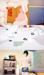 1boy 3d abs bulge cock_vore cum destruction drowning_in_cum english_text giant_male green_hair huge_bulge huge_cock internal_view koikatsu male muscular muscular_male nude object_vore oc original original_character penis planet planet_vore text underwear vore xavier_huge xavierhuge