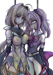 2girls asphyxiation death double_kill female_death hanged hanging incontinence noose ryona snuff