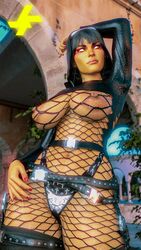 apex_legends breasts dark-skinned_female female italessio27 loba_(apex_legends) nun solo