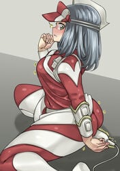 1girls ass big_ass female female_human hero_outfit_(mha) human kodai_yui my_hero_academia shosho_oekaki solo solo_female superhero_costume superheroine thick_thighs yui_kodai