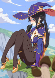 mona (genshin impact) from genshin impact by oppaihobby