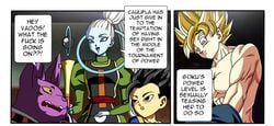 cabba champa dragon_ball dragon_ball_super female female_saiyan fusion goku male saiyan son_goku super_saiyan vados