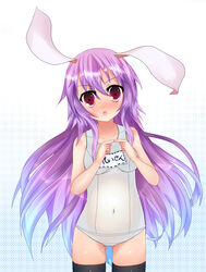 1girls clothed female female_only loki_78 reisen_udongein_inaba school_swimsuit swimsuit tagme touhou