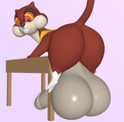 3d anthro ass backsack big_ass big_penis huge_balls hyper looking_at_viewer male male_only meowchan pokémon_(species) pokemon solo watchog