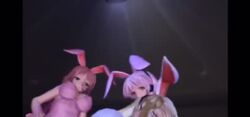 1boy 3d 3girls animated bunny_costume bunny_ears bunny_girl bunny_tail bunnysuit fart fart_fetish farting_in_face kujira_area mp4 sound video