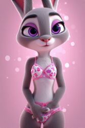 ai_generated disney judy_hopps lingerie posing posing_for_the_viewer teasing zootopia