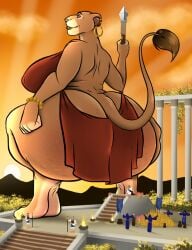bigger_female bouncing_ass bredlaybagordh cellulite chubby clothing cruel disney dominant_female feet female female_focus female_only feminine_body foot_fetish furry giant giantess giga gold holding_object huge_thighs lifting looming_over macro mature_female micro milf older older_female overweight overwhelming presence sarabi sideboob size_difference soles spreading the_lion_king thick thick_thighs tribal twerking villagers