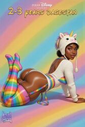 1boy 2-3_years_dagestan 3d ai_assisted ai_generated aroused beanie beanie_hat big_ass black_hair bodysuit brown_skin bubble_ass bubble_butt curly_hair curvy curvy_figure dark_skin dark_skinned_male disney femboy femboy_only garter_straps high_quality high_resolution highres hourglass_figure huge_ass instagram latex laying_down leotard lewdstein lipstick long_sleeves makeup meme oiled oiled_body oiled_skin on_knees parody pixar rainbow_clothing rainbow_pride_colors seductive seductive_look seductive_smile smirk smirking_at_viewer solo stockings suggestive teasing thick_ass thick_thighs thigh_strap thighhighs thighs tight_clothing trap unicorn virgin_killer_sweater wide_hips