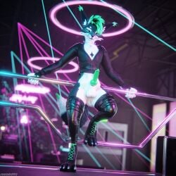 1:1 3d_(artwork) 4k absurd_res animal_genitalia animal_penis anthro anthro_on_anthro balls biped black_body black_boots black_clothing black_footwear black_fur black_shoes blender_(artwork) blender_cycles_(artwork) blue_body blue_fur boots btasnipez canid canine canine_genitalia canine_penis canis claws clothed clothing depth_of_field digital_media_(artwork) dominant dragonplayer dragonplayer_(character) erection footwear fox fur genitals goth_boots green_body green_fur green_penis grey_body grey_fur hair hi_res hybrid inside jacket jex knot leather leather_boots leather_clothing leather_footwear leather_legwear leather_thigh_highs legwear male mammal multicolored_body on_ground open_mouth paws penis reflection rexouium shoes shoes_on slim slim_anthro slim_male slim_sub smile solo strip_club submissive submissive_male tail teasing teasing_viewer thigh_highs topwear white_body white_fur