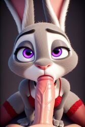 ai_generated blowjob disney judy_hopps lingerie negligee officer_judy_hopps oral oral_sex sexy valentine's_day zootopia