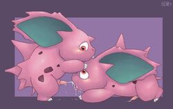 color cum cum_in_mouth male male_only multiple_males nidoran nidoran♂ nintendo nude penis pokemon side_view tagme yaoi