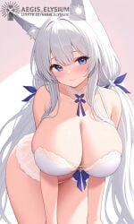 1girls 2026 aegis_elysium ai_art ai_generated animal_ears anime anime_style azur_lane bare_shoulders big_breasts blue_bow blue_eyes blue_ribbon blush blushing_at_viewer blushing_female bow bra breasts choker cleavage closed_mouth collarbone detailed feathered_wings female female_focus fox_ears frills front_view gradient_background hair_ornament hair_ribbon headpiece hi_res high_quality high_res high_resolution highres huge_breasts illustration illustrious_(azur_lane) illustrious_(stable_diffusion) jewelry lace lace_trim large_breasts lingerie long_hair looking_at_viewer navel panties pink_background ribbon seductive_look seductive_smile simple_background sitting smile smiling smiling_at_viewer smooth_shading soft_lighting solo thick_breasts thick_thighs thighs tiara twintails underwear upper_body very_long_hair watermark white_background white_bra white_hair white_panties white_wings wings yostar