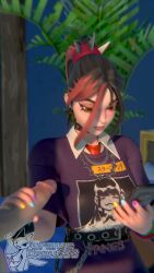 1boy 1girls 3d 9:16 animated clothed_female_nude_male emotionless emotionless_handjob fishnets fortnite fortnite:_battle_royale handjob helsie_(fortnite) large_penis light-skinned_female light-skinned_male light_skin longer_than_10_seconds multitasking orangedonut33 phone shorter_than_30_seconds straight tagme vertical_video video