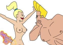 1990s 1999 20th_century abs biceps bodybuilder cartoon_network character_request da_pop_dude female human johnny_bravo johnny_bravo_(series) male muscles pecs romantic straight