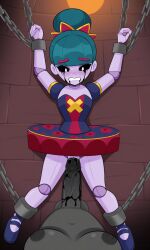 ai_generated black_blood bleeding bleeding_from_pussy blood blood_splatter brawl_stars chained chained_cuffs chained_up chains crying crying_with_eyes_open gigi_(brawl_stars) kidnapped kidnapped_female kidnapped_girl painful painful_sex rape raped_by_futa raped_female raped_girl sexual_abuse sexual_assault sophia_minininja vaginal_penetration