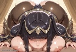 1boy ai_generated alternate_version_at_source big_ass big_breasts big_butt breasts breasts_out deepthroat desert female fire_emblem fire_emblem_awakening hypet long_hair mage motion_lines nipples pov sex shiny simple_background steam steaming_body tagme tharja_(fire_emblem) thick thick_ass thick_hips thick_legs thick_thighs thighs tight_clothing tight_fit wide_hips