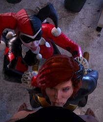 1boy 2girls 3d 3d_animation animated barbara_gordon barbara_gordon_(gotham_knights) batgirl batgirl_(barbara_gordon) batgirl_(gotham_knights) batman:_arkham_knight batman_(series) blender blender_(software) blowjob bobasooba dc dc_comics deepthroat defeat defeated defeated_heroine defeated_superheroine forced forced_oral gagging gagging_on_penis gotham_knights harley_quinn harley_quinn_(arkham) harley_quinn_(arkham_knight) harley_quinn_(classic) heroine holding_head longer_than_10_seconds looking_at_viewer loop looping_animation pov pov_male rape short_video shorter_than_30_seconds sound superhero_costume superheroine tagme unmasked video