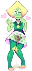 1girls blush boxer_shorts clothing gem_(species) heart peeing peeing_self peridot_(steven_universe) shorts steven_universe tagme tentabat underwear urine wetting