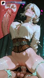 1boy 1girls 2026 after_sex after_vaginal ai_generated artist_name belt blue_panties breasts bust cd_projekt_red cervix chest ciri clitoral_hood clothed_sex cock cowgirl_position cross_section cum cum_in_ass cum_in_pussy cum_on_body cum_on_clothes cum_pool cumdrip deep_penetration dick ejaculation electroworld excessive_cum exposed_pussy female female_ejaculation female_orgasm fertilization fucking green_eyes green_panties hair_bun heart heart-shaped_pupils hi_res high_quality high_resolution highres impregnation intercourse internal_cumshot juicy_pussy love_making orgasm overflow ovum panties panties_around_one_leg patreon patreon_username penetration penis pussy riding sex sex_from_behind sexual_intercourse solo_focus stable_diffusion straddling straight symbol-shaped_pupils testicles the_witcher_(series) the_witcher_3:_wild_hunt tight_pussy uncensored underwear uterus vagina vaginal_penetration watermark woman_on_top x-ray