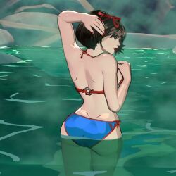 3d animated big_ass big_breasts bikini fairy_tales female female_protagonist human looking_at_viewer looking_back looking_back_at_viewer mass_creation no_sound snow_white_(swords_and_slippers) swords_and_slippers tagme thick_thighs video video_games