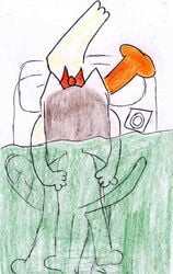 anthro camp_lazlo cartoon_network cat condom edward_(camp_lazlo) fan_character female furry interspecies male monotreme platypus straight tagme under_covers