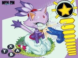 blaze the cat from sega by neh on