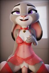 ai_generated disney judy_hopps lingerie negligee officer_judy_hopps sex sexy vaginal_penetration valentine's_day zootopia