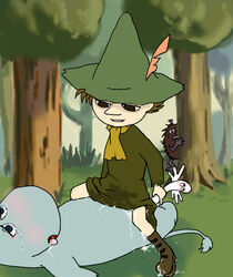 hattifatteners male/ambiguous moomin moomintroll smell snufkin the_moomins