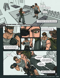 bara big_boss comic human male male_only metal_gear metal_gear_solid multiple_males muscles scent_(artist) solid_snake tagme yaoi