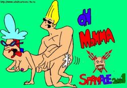 bunny_bravo cartoon_network cum female human incest johnny_bravo johnny_bravo_(series) male mother_and_son muscles pecs straight