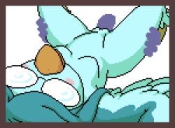 1girls animated animation anthro avian avian_humanoid blush bouncing_breasts female female_anthro female_focus glasses loop medium_breasts nude nude_female pixel_animation pixel_art princess_and_conquest teal_body teal_hair vaginal vaginal_penetration vaginal_sex