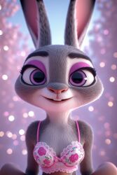 ai_generated disney judy_hopps lingerie posing posing_for_the_viewer teasing zootopia