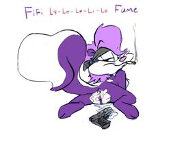 fifi_la_fume ishoka purple_fur tagme tiny_toon_adventures