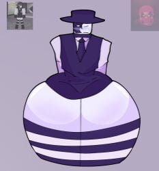 1boy artful_(die_of_death) artlurkervx blush clothing die_of_death_(roblox) does_bad_things_guy_(sml) does_evil_things_guy femboy magician magician_hat massive_thighs reference_image roblox roblox_avatar roblox_game robloxian self_upload suit sweating thick_thighs thigh_highs thighhighs thighs