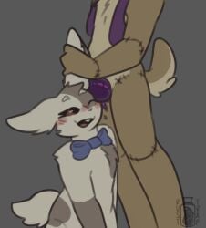 animated anthro blush bow_tie buckteeth clothed clothing countershading dripping duo duo_focus ear_penetration faceless_character faceless_male female five_nights_at_freddy's five_nights_at_freddy's:_help_wanted fucked_silly genitals glitchtrap group hi_res lagomorph leporid male male/female mammal partially_clothed penetration penis penis_tentacles prehensile_penis rabbit red_eyes rusttrap scottgames scut_tail seam_(sewing) sex short_playtime short_tail skull_fucking stitch_(sewing) tail teeth tentacle tentacle_sex vanny_(fnaf)