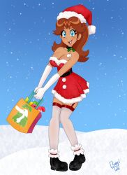 alternate_costume bageloftime breasts female female_only mario_(series) nintendo power_up princess_daisy solo super_mario_bros._wonder tagme