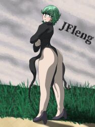 1girls ass female female_focus female_only girl high_heels jfleng one-punch_man pout pouting pouting_at_viewer tatsumaki thick_ass thick_thighs thighs