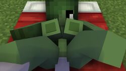 1futa 1girls 3d alex_(minecraft) big_breasts big_penis dex69 erect_nipples erect_penis futa_on_female futanari green_body green_hair horny_female horny_futa human_futa looking_at_partner mine-imator minecraft missionary_position nude_female nude_futa on_bed outside spread_legs tagme vaginal_penetration zombie_girl