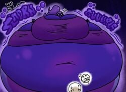 big_breasts blueberry_inflation breasts female ranchandfrys spherical_inflation sunken_head sunken_limbs thick_thighs wide_hips