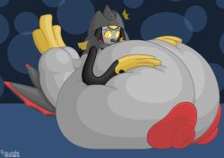 9-puzzle aegislash animate_inanimate anthro breast_expansion breasts female female_only hi_res huge_breasts hyper hyper_breasts nipples open_mouth pokémon_(species) pokemon pussy shocked shocked_expression solo tagme thesweet thick_thighs