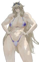 abs barghest_(gawain)_(fate) barghest_(swimsuit_archer)_(final_ascension)_(fate) bikini fate/grand_order fate_(series) memory342 muscular_female