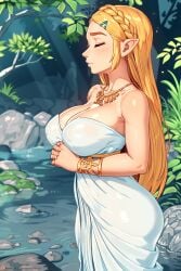 1girls 2023 2d 2d_(artwork) artist_name big_breasts big_thighs blonde_hair blue_eyes breasts breath_of_the_wild closed_eyes erect_nipples erect_nipples_under_clothes female female_only huge_breasts huge_thighs light-skinned_female light_skin long_hair nintendo pale-skinned_female pale_skin princess_zelda see-through see-through_clothing shiny_ass shiny_breasts shiny_butt shiny_hair shiny_skin side_ass solo the_legend_of_zelda thick_thighs thighs watermark wet wet_body wet_clothes wet_skin white_skin xxnikichenxx yellow_hair zelda_(breath_of_the_wild)