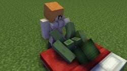 1futa 1girls 3d alex_(minecraft) big_breasts big_penis dex69 erect_nipples erect_penis futa_on_female futanari green_body green_hair horny_female horny_futa human_futa looking_at_partner mine-imator minecraft missionary_position nude_female nude_futa on_bed outside spread_legs tagme vaginal_penetration zombie_girl