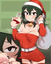 christmas christmas_outfit female female_only georugu13 my_hero_academia tagme tokage_setsuna