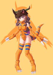 1girls artist_request cosplay digimon digimon_(cosplay) digimon_adventure digimon_ghost_game female female_only greymon greymon_(cosplay) human ruri_tsukiyono solo