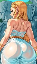 1girls 2023 ass big_ass big_breasts big_butt big_thighs blonde_hair breasts breath_of_the_wild dat_ass dumptruck_ass female green_eyes huge_ass huge_butt long_hair looking_at_viewer looking_back nintendo outdoors princess_zelda see-through see-through_clothing shiny_ass shiny_breasts shiny_butt shiny_hair shiny_skin solo the_legend_of_zelda thighs wet wet_body wet_clothes wet_skin white_skin wip xxnikichenxx yellow_hair zelda_(breath_of_the_wild)