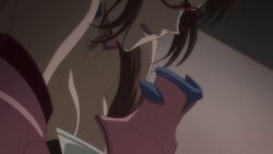 animated animated_gif big_breasts big_tits bouncing_breasts breasts cleavage evangelion:_2.0_you_can_(not)_advance gif mari_illustrious_makinami neon_genesis_evangelion no_bra official_animation plugsuit putting_clothes_on rebuild_of_evangelion