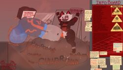 1boy 2d 2d_(artwork) action_lines anthro balls bottomless breeding_mount cat_ears chained chained_up chained_wrists churn churning churning_balls clothed clothing commission condom crotch_tuft destroyed_clothing destruction destructive_erection dialogue experiment facial_markings filled_condom flies_for_smell glass glasses groan groaning_balls huge_ass huge_balls huge_cock huge_nipples hyper hyper_balls hyper_genitalia hyper_penis hyper_testicles information information_sheet jack_(rhaast787) lab laboratory laboratory_background laboratory_equipment male male_only musk musk_clouds musky musky_balls musky_butt musky_cock musky_penis oc onomatopoeia penis penis_out penis_pump precum ripped_clothing ripped_pants sl33py_demon sloshing_balls solo solo_focus solo_male sparks sticky_note text thick_thighs veiny veiny_penis